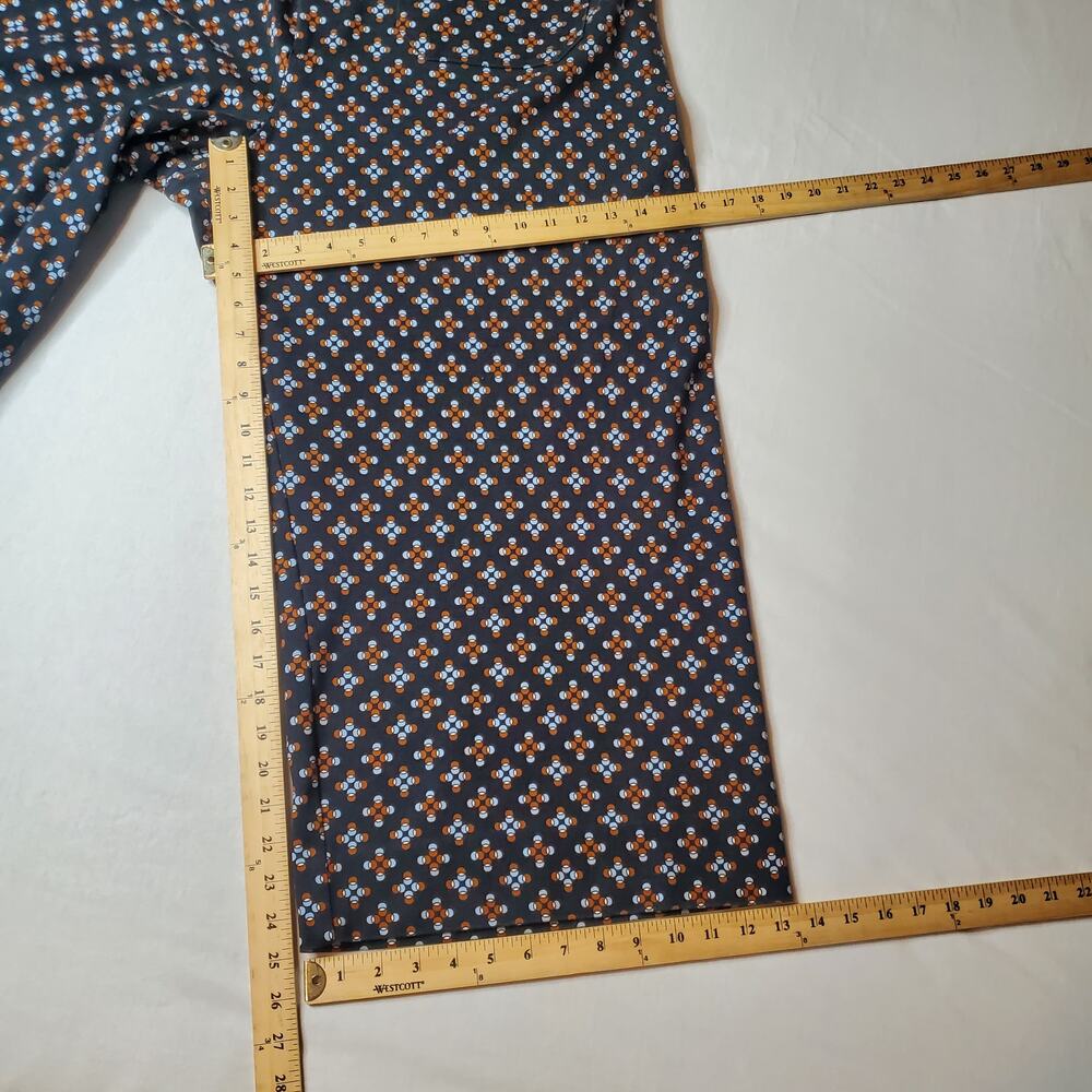 Maeve Wide Leg Pants in black with Orange & Light Blue Floral Print - Picture 9 of 9